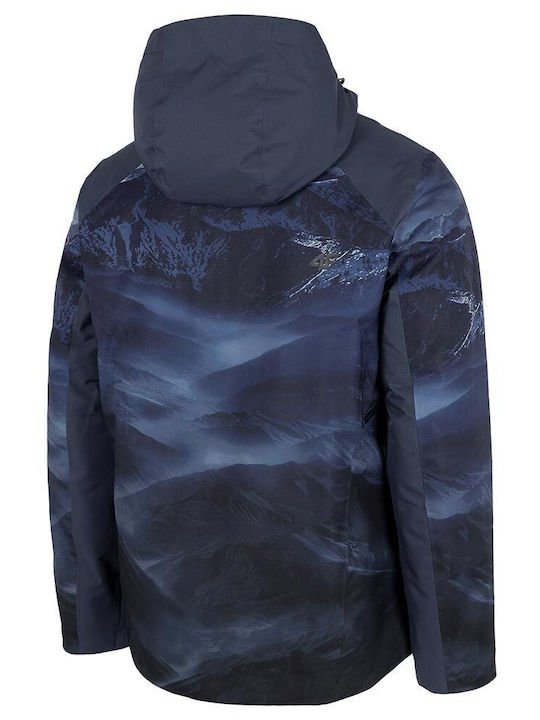 4F Men's Ski & Snowboard Jacket Blue H4Z22-KUMN006-91A