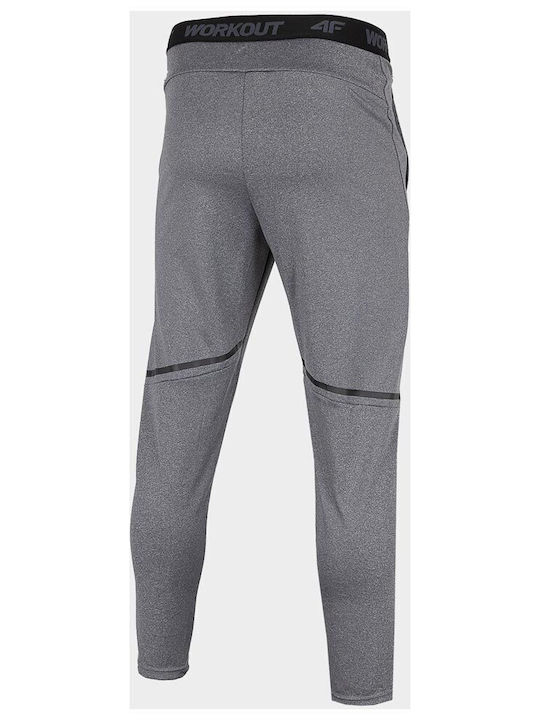 4F Men's Sweatpants with Rubber Gray