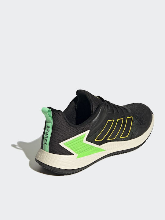 adidas Defiant Speed Men's Tennis Shoes for Clay Courts Core Black / Beam Yellow