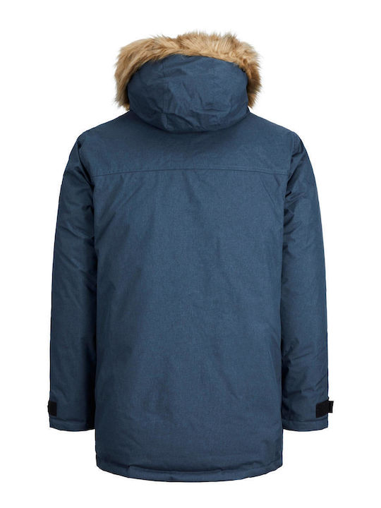 Χειμωνιάτικο Μπουφάν Παρκά Navy Blazer