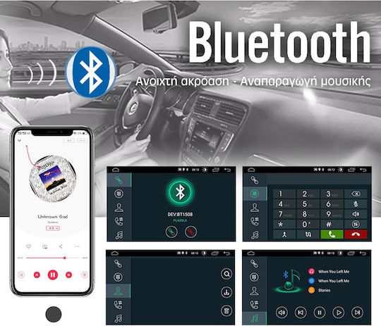 PerVoi Ηχοσύστημα Αυτοκινήτου 2DIN (Bluetooth/USB/AUX/WiFi/GPS/Apple-Carplay/Android-Auto) με Οθόνη Αφής 7"
