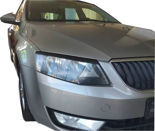 Motordrome Front Headlight Eyebrows for Skoda Octavia A7 2013+