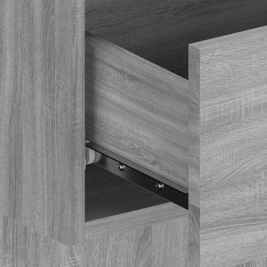vidaXL Wooden Bed Headboard Gray Sonoma 160x80cm