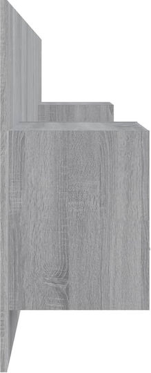 vidaXL Wooden Bed Headboard Gray Sonoma 120x80cm