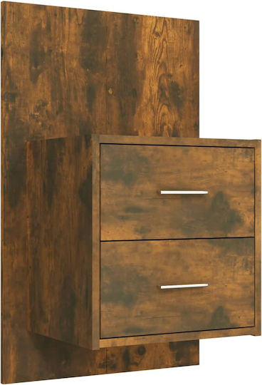 vidaXL Wooden Bed Headboard Smoked Oak 120x80cm