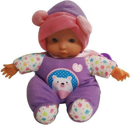 Giochi Preziosi Nenuco Baby-Puppe Cute Tierchen Bärchen Lila Outfit für 10 Monate+ Alter 17 cm