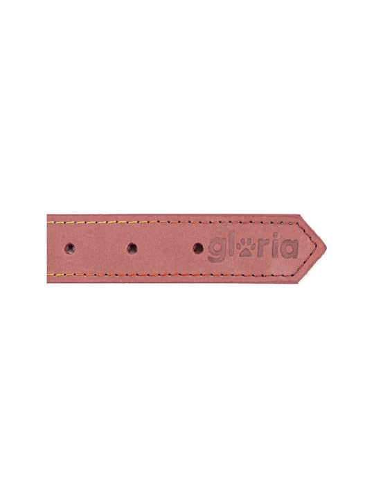 Gloriapets Oasis Dog Collar Leather In Pink Colour 15mm x 40cm