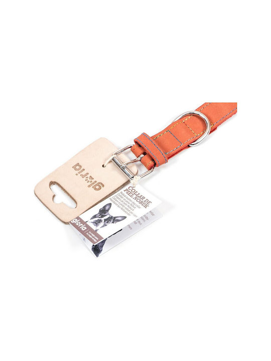 Gloriapets Oasis Dog Collar Leather In Red Colour 21mm x 50cm