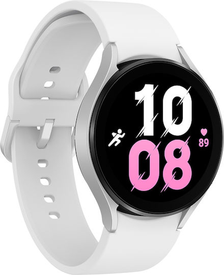 Samsung Galaxy Watch5 LTE Aluminium 44mm Waterproof with Heart Rate Monitor (Silver)