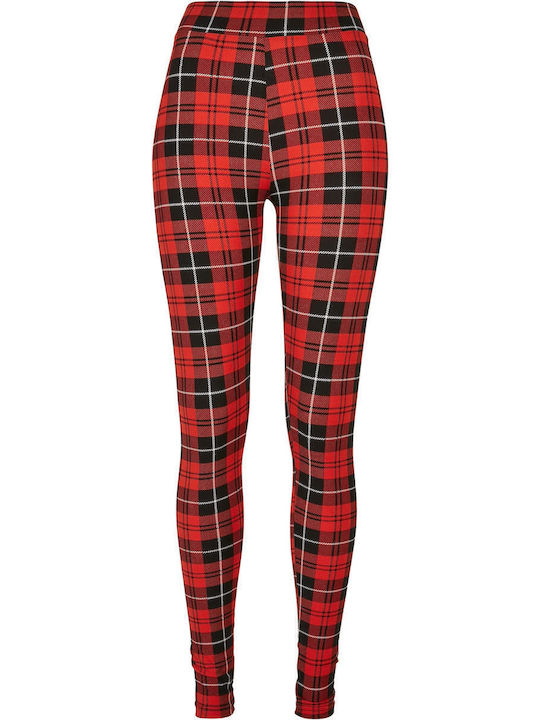 Γυναικείο Μακρύ Κολάν Red Check