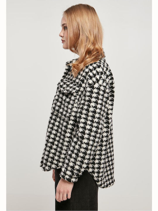 Sherpa Γυναικείο Μαύρο Overshirt Oversized