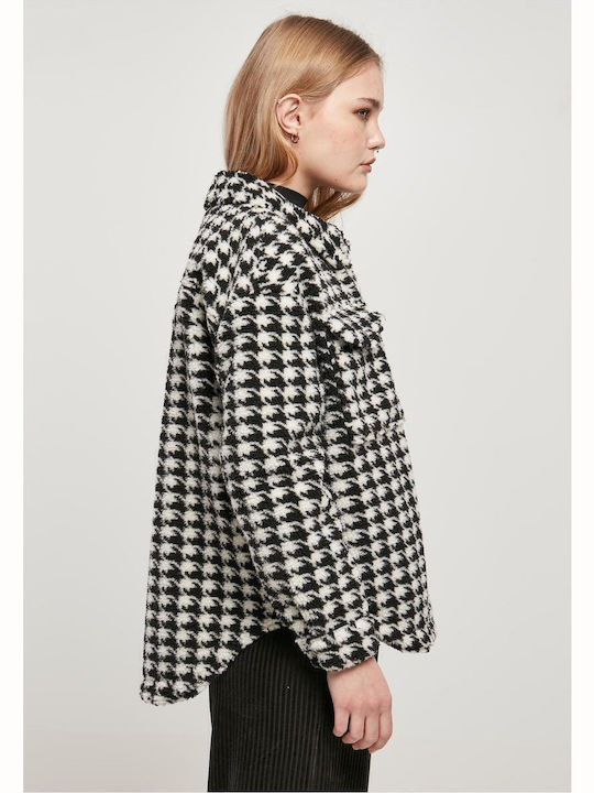 Sherpa Γυναικείο Μαύρο Overshirt Oversized