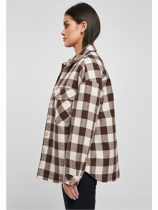 Femeie Carou Roz Overshirt Oversized