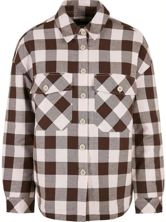 Femeie Carou Roz Overshirt Oversized