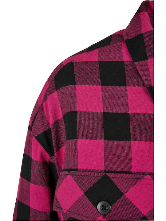 Дамско Проверено Wild Violet Overshirt Oversized