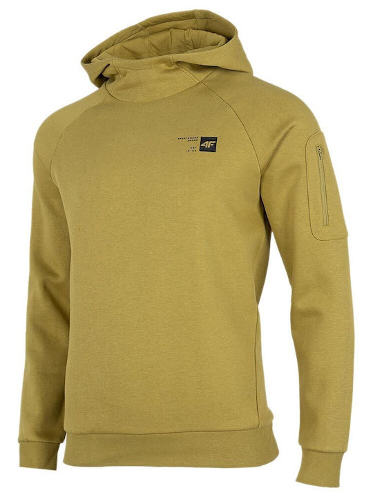 Sweatshirt with Hood Khaki