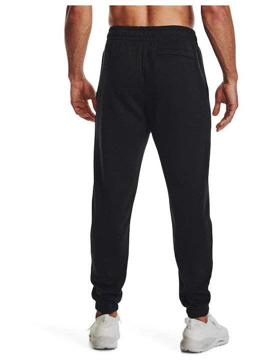 Under Armour Men's Fleece Sweatpants with Rubber Black