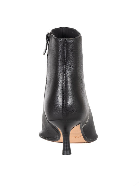 Thorna55 Stitch Leder Stiefeletten Damen Schwarz