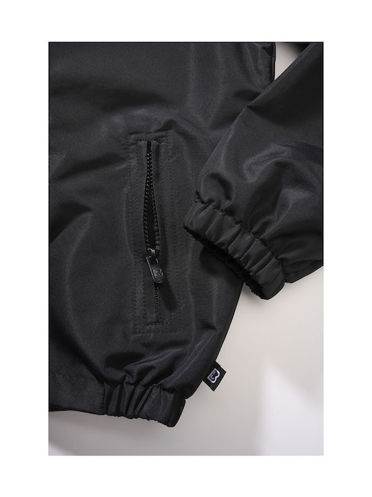 Brandit Kids Casual Jacket short Windproof Hooded Black