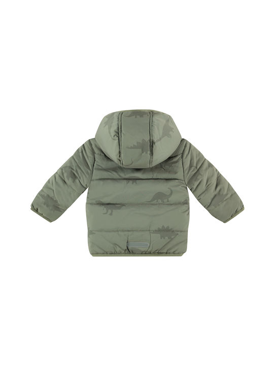 Babyface Kids Casual Jacket short Double Sided with Lining & Protection Hood Khaki