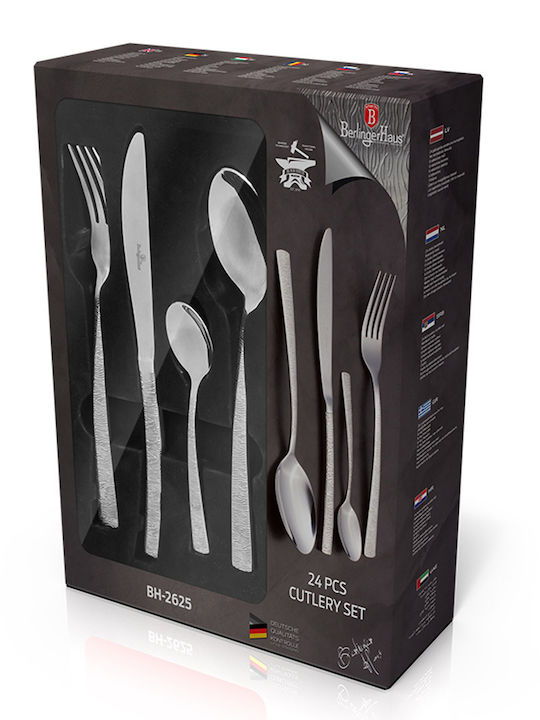 Berlinger Haus Cutlery Set Stainless Silver 24pcs