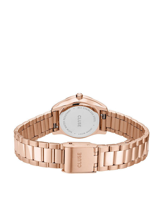 Feroce Mini Γυναικείο Ρολόι 25mm Μπαταρίας με Ροζ Χρυσό Ατσάλινο Μπρασελέ