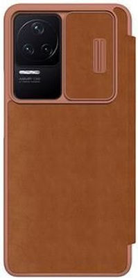 Nillkin Qin Synthetic Leather Book Brown (Poco F4 5G)