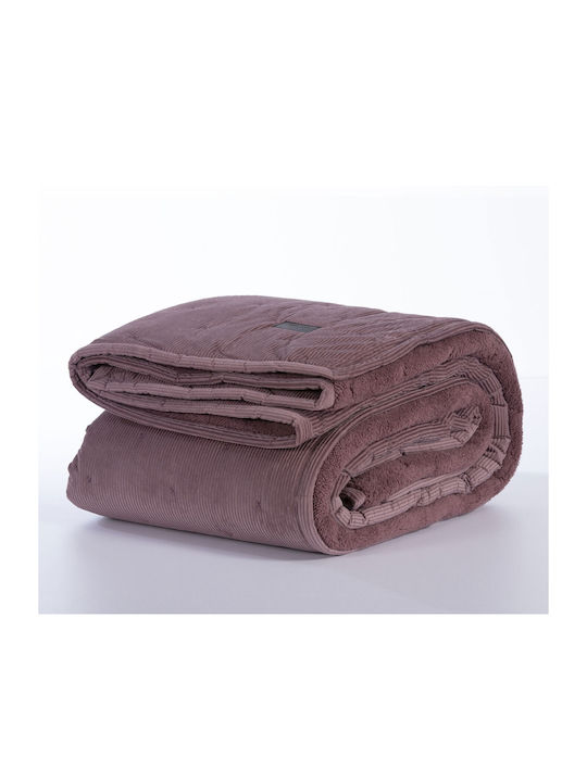 Nef-Nef Homeware Kotler Coverlet Queen Size from Polyester 23 Wine 240x230cm