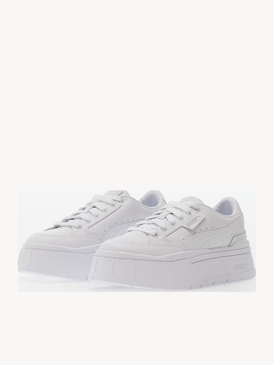 PUMA Mayze Stack Flatforms Sneakers Λευκά