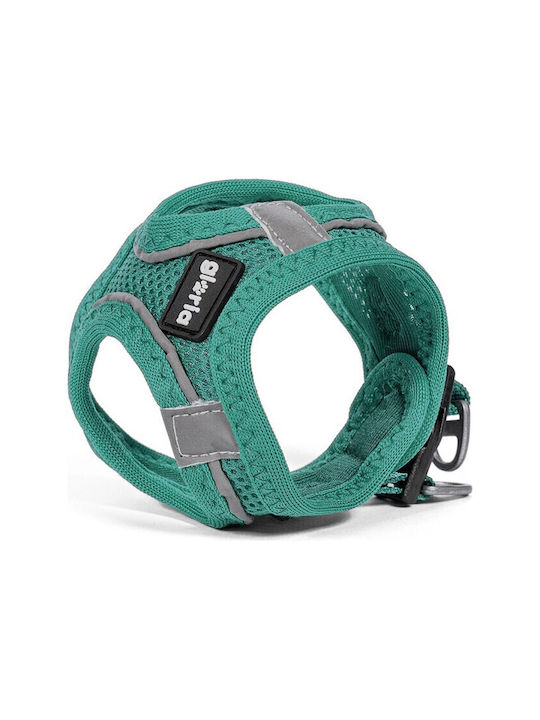 Gloriapets Dog Harness Vest Air Mesh Trek Star Turquoise XXX-Small 18-20cm S6102108
