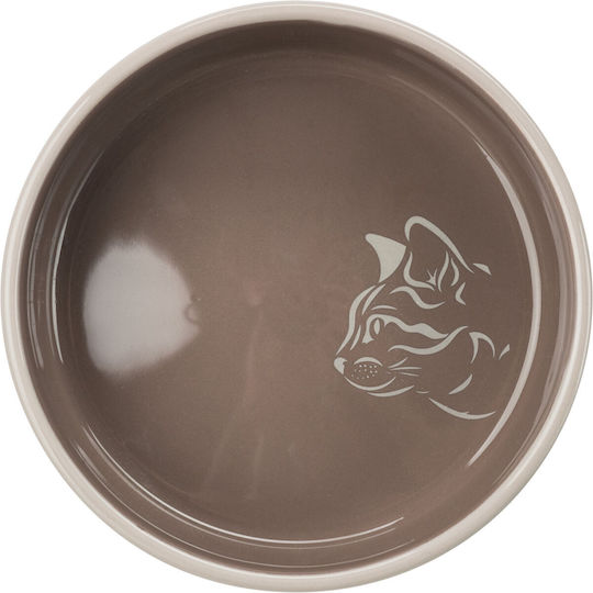 Trixie Ceramic Κεραμικό Πιάτο Φαγητού & Νερού για Γάτα 300ml 15εκ.