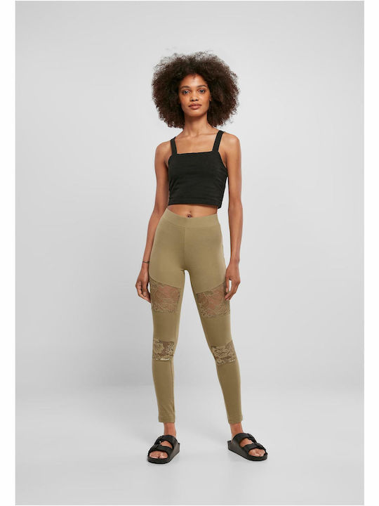 Women's Long Legging High Waisted Khaki