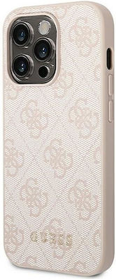 Guess 4G Metal Gold Logo Plastic Back Cover Gold (iPhone 14 Pro)