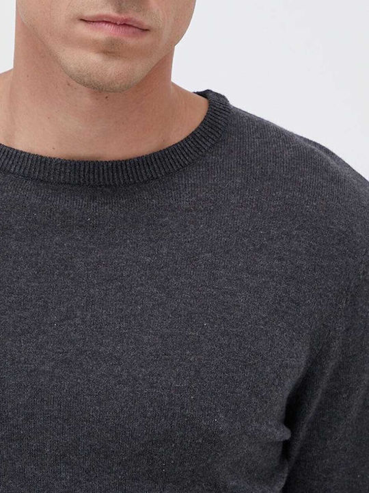 Πουλόβερ Μακρυμάνικο Dark Grey Melange