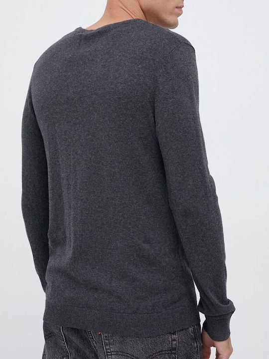 Projekt Produkt Men's Long Sleeve Sweater Dark Grey Melange