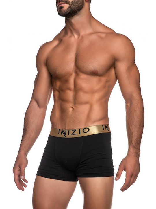 Inizio Men's Boxer Black Gold