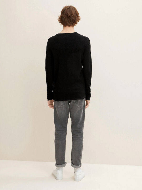 Langarm-Pullover Schwarz