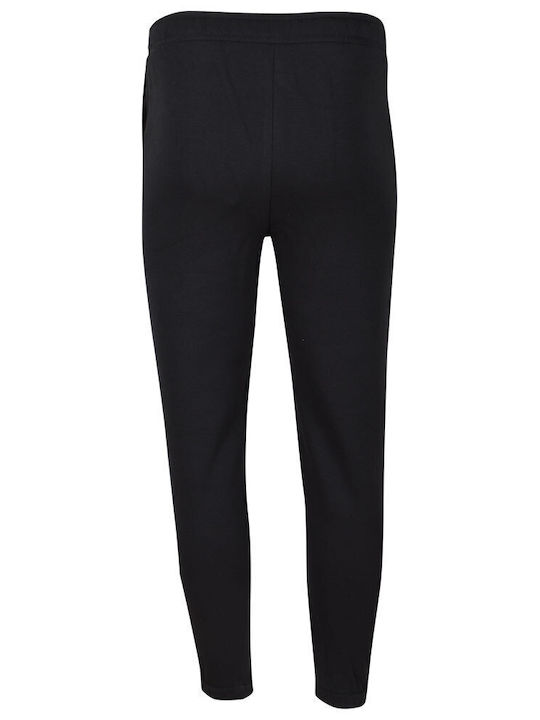 High Waist Sweatpants Jogger Fleece Black