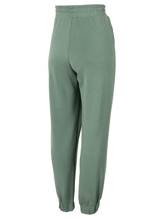 4F Pantaloni de trening pentru femei cu cauciuc Verde