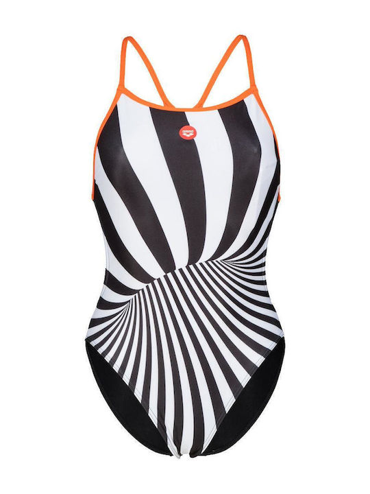 Crazy Boost Athletic One-Piece Swimsuit Black