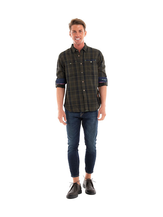 Alex Ανδρικό Παντελόνι Τζιν με Regular Εφαρμογή Mid Blue Denim