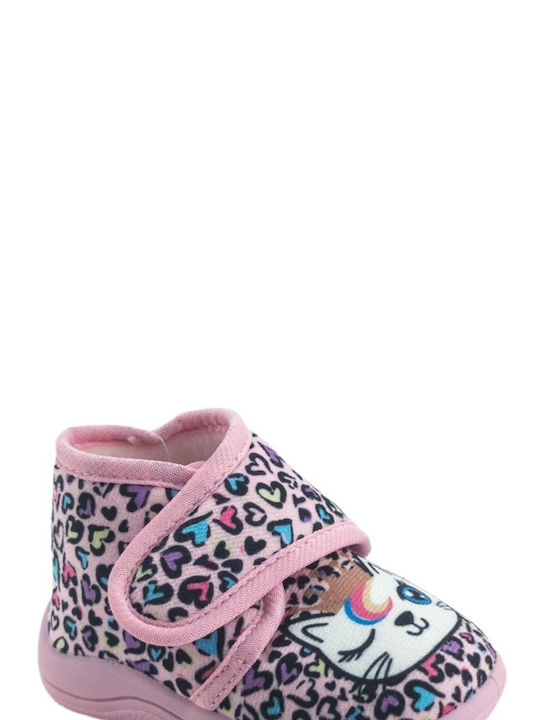 Meridian Shoes Kids Slipper Ankle Boot Pink