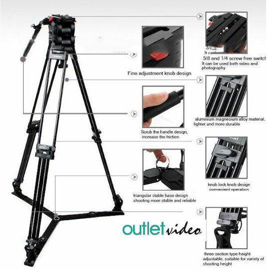 Diat Diat TV100 Kit Video Tripod