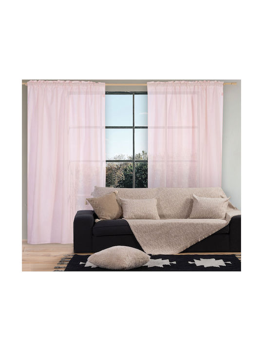 Nef-Nef Homeware Curtain with Pencil Pleat Dione Pink 030863 140x270cm