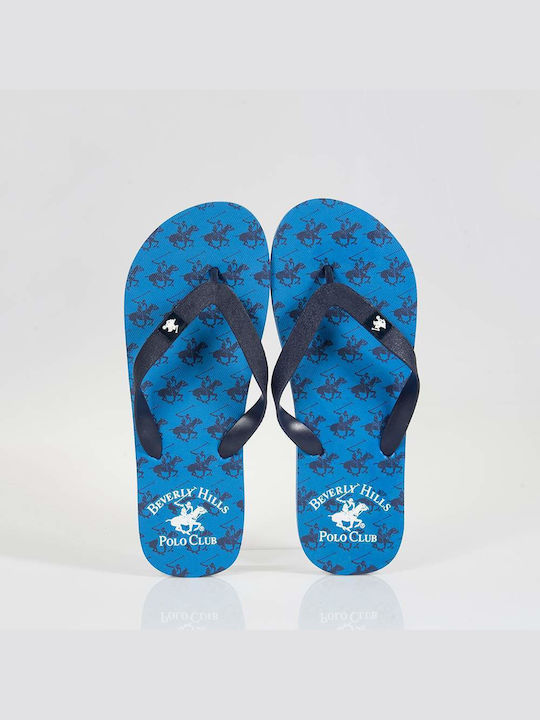 Beverly Hills Polo Club 1805 Men's Flip Flops Blue