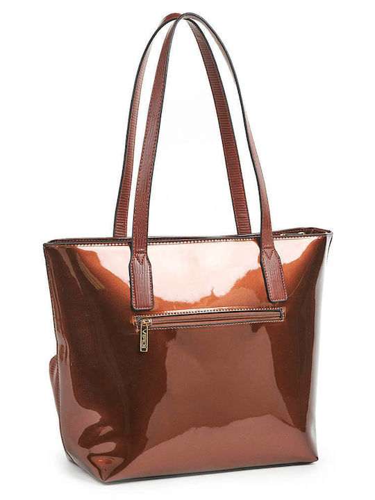 Verde Women's Bag Shopper Shoulder Brown