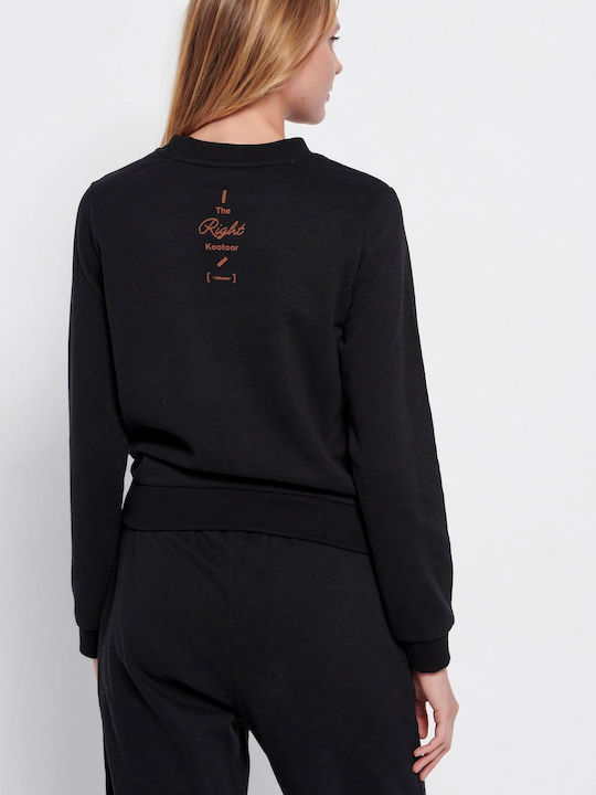 Funky Buddha Women's Sweatshirt Black