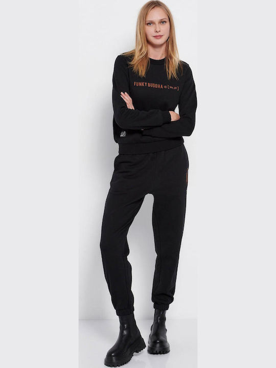 Long Women's Sweatshirt Black