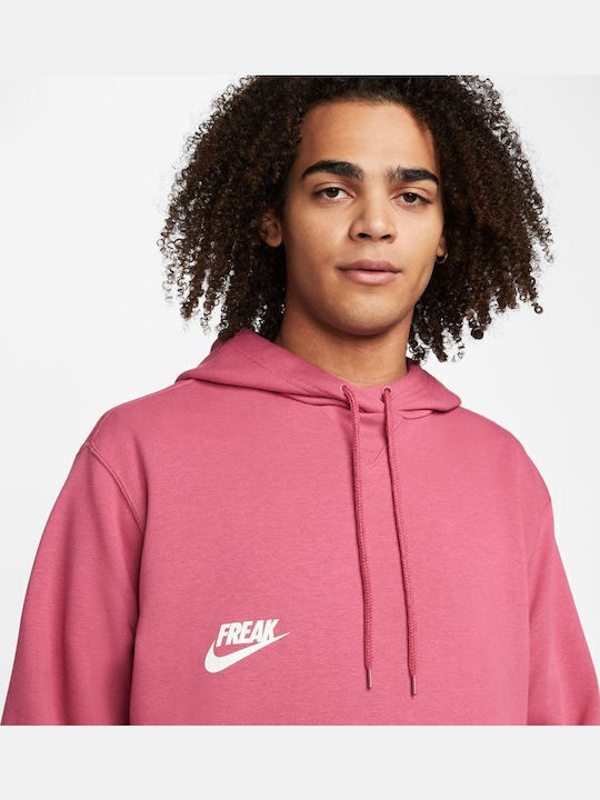 Giannis Basketball Hoodie Sweatshirt with Hood Pink