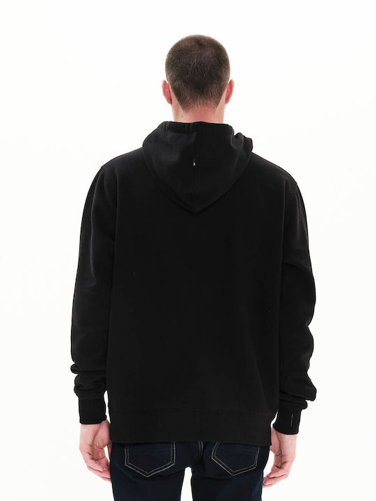 Emerson Men's Sweatshirt with Hood and Pockets Black